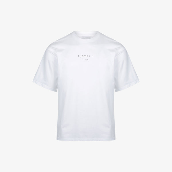 A white oversized T for men, made in Italy by the designer brand z.james.c